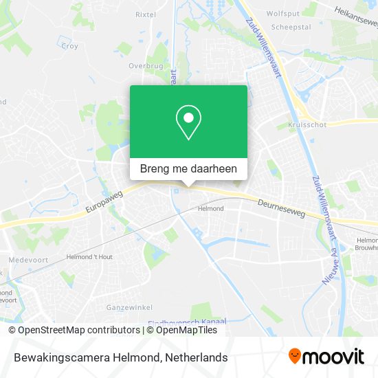 Bewakingscamera Helmond kaart