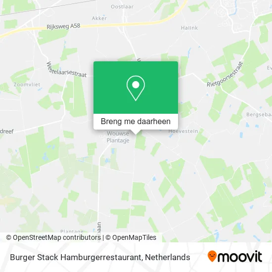 Burger Stack Hamburgerrestaurant kaart