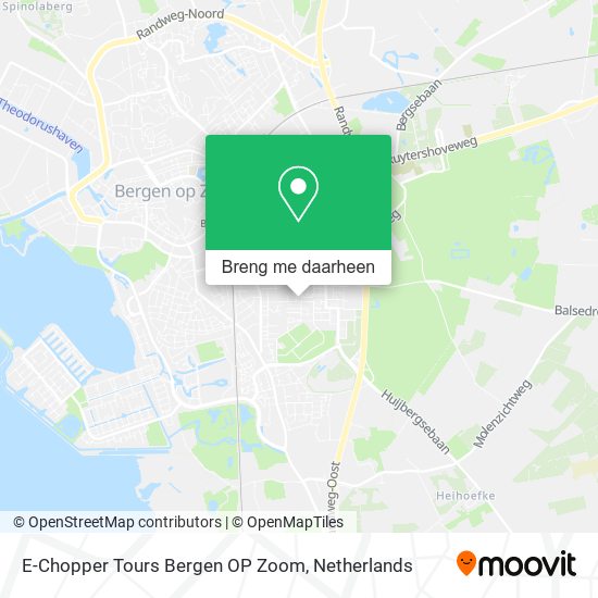 E-Chopper Tours Bergen OP Zoom kaart
