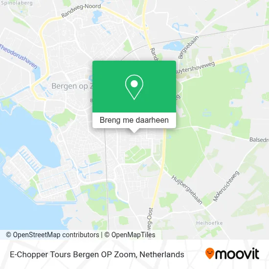 E-Chopper Tours Bergen OP Zoom kaart