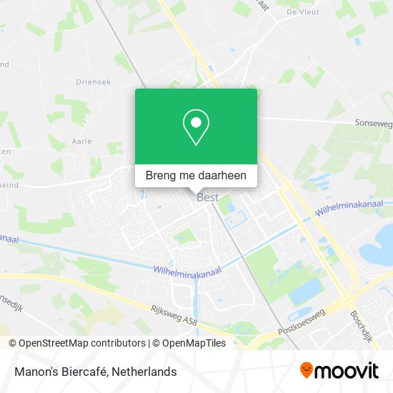 Manon's Biercafé kaart