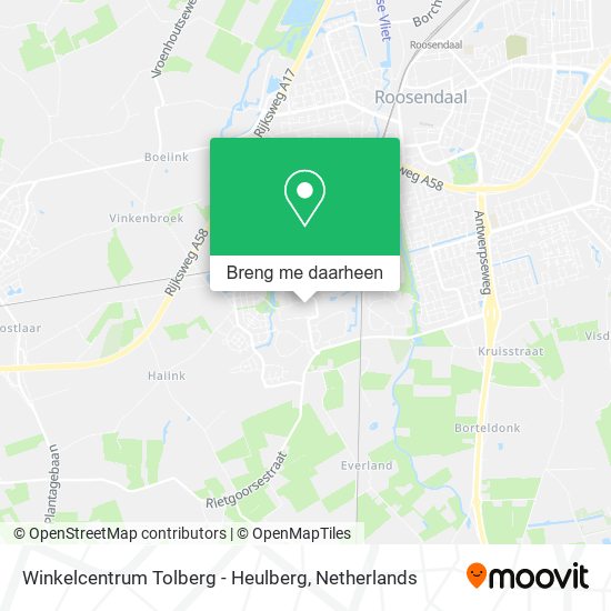 Winkelcentrum Tolberg - Heulberg kaart