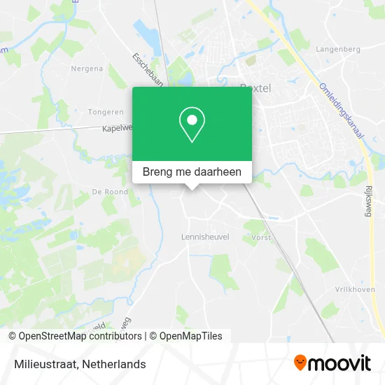 Milieustraat kaart