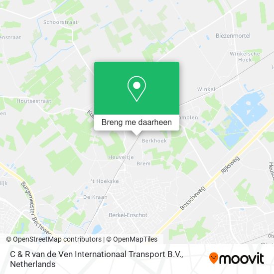 C & R van de Ven Internationaal Transport B.V. kaart