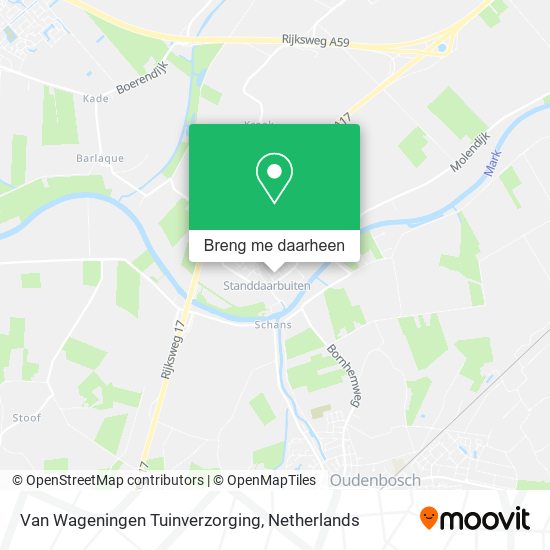 Van Wageningen Tuinverzorging kaart