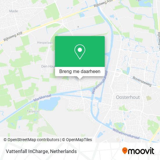 Vattenfall InCharge kaart