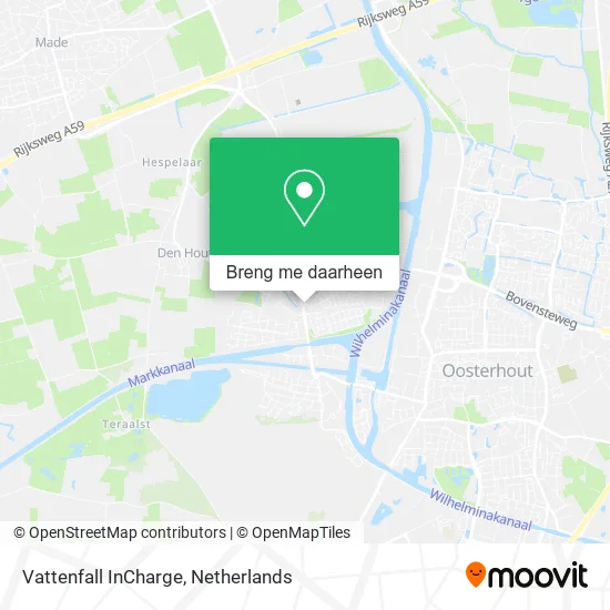 Vattenfall InCharge kaart