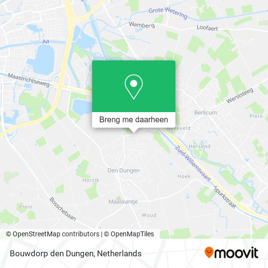 Bouwdorp den Dungen kaart