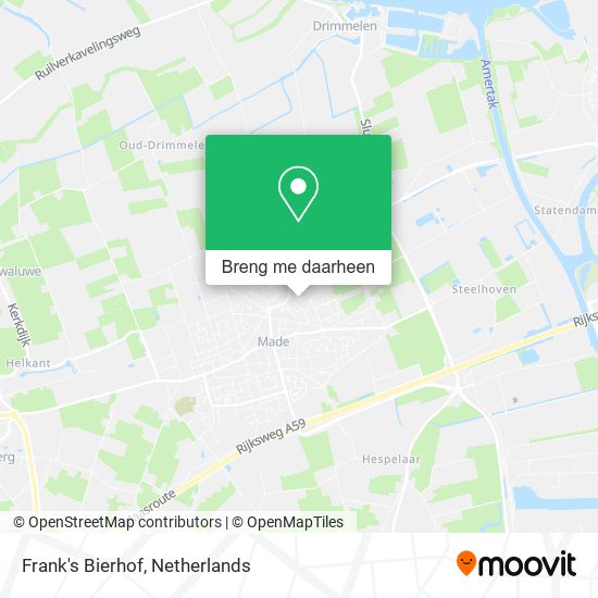 Frank's Bierhof kaart