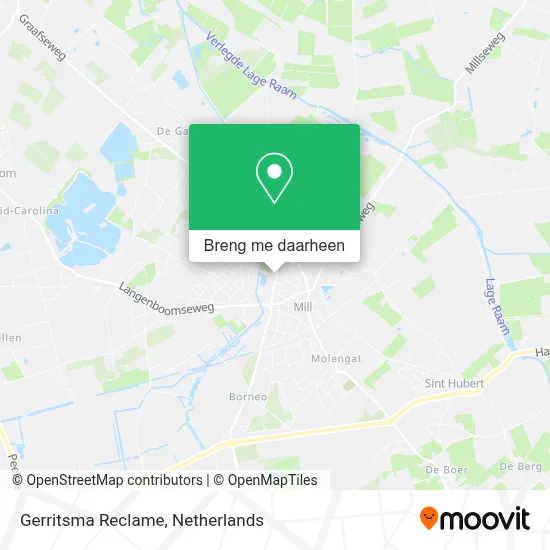 Gerritsma Reclame kaart