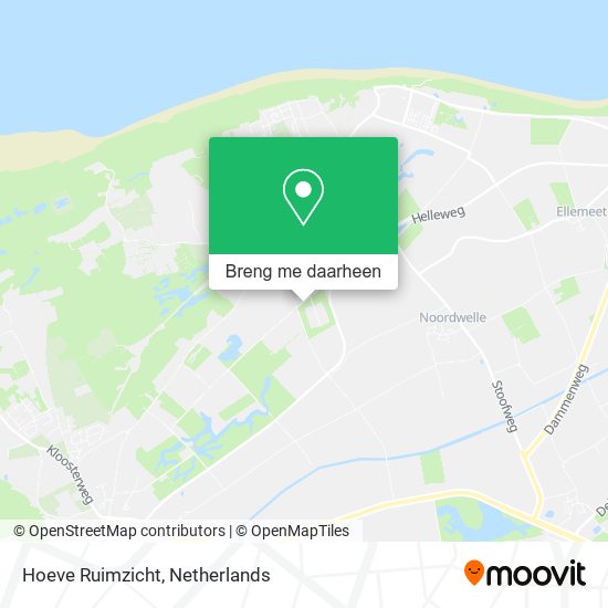 Hoeve Ruimzicht kaart