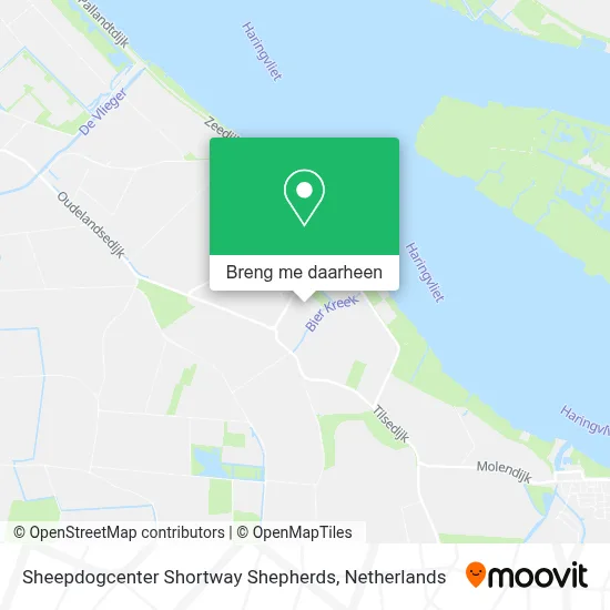 Sheepdogcenter Shortway Shepherds kaart