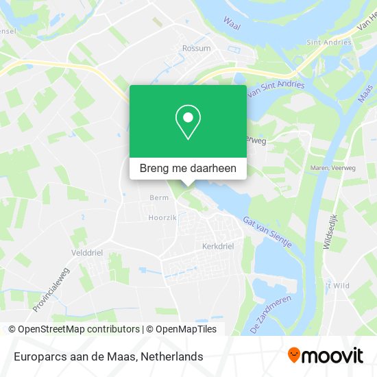 Europarcs aan de Maas kaart