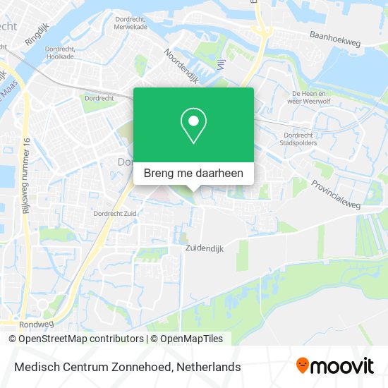 Medisch Centrum Zonnehoed kaart
