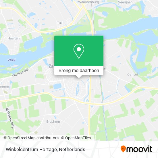 Winkelcentrum Portage kaart