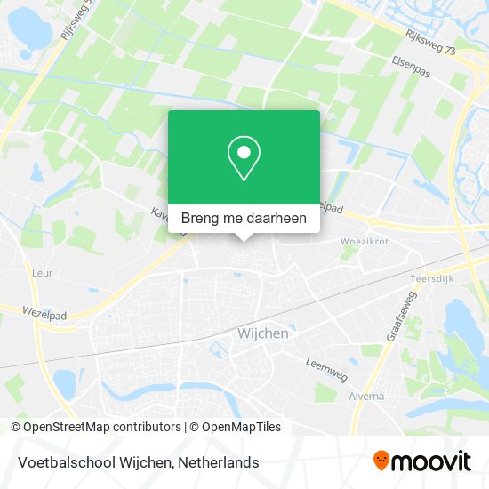 Voetbalschool Wijchen kaart