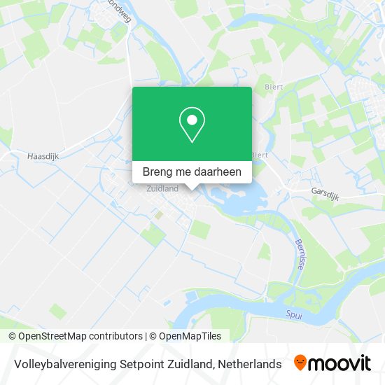 Volleybalvereniging Setpoint Zuidland kaart