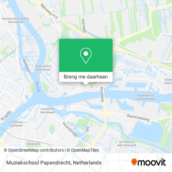 Muziekschool Papendrecht kaart