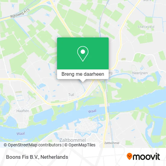Boons Fis B.V. kaart
