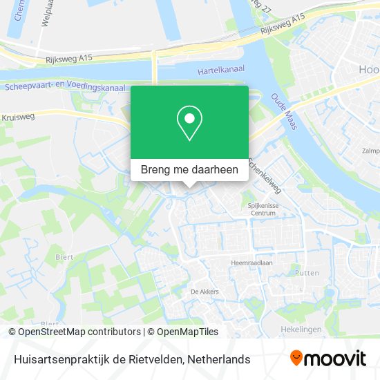 Huisartsenpraktijk de Rietvelden kaart