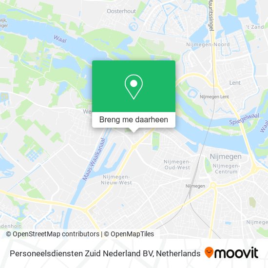 Personeelsdiensten Zuid Nederland BV kaart