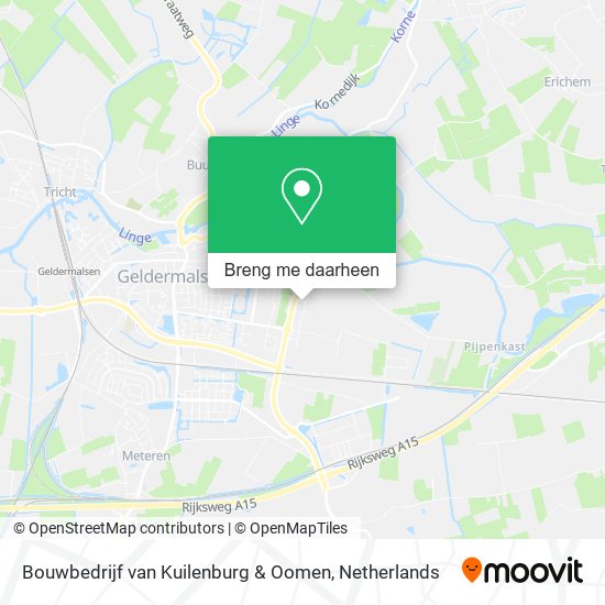 Bouwbedrijf van Kuilenburg & Oomen kaart