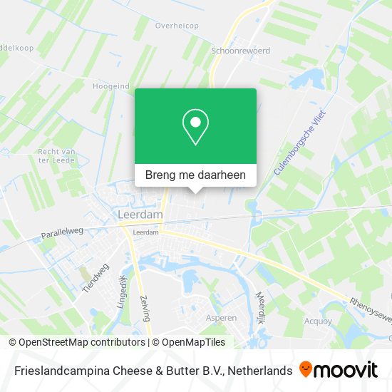 Frieslandcampina Cheese & Butter B.V. kaart