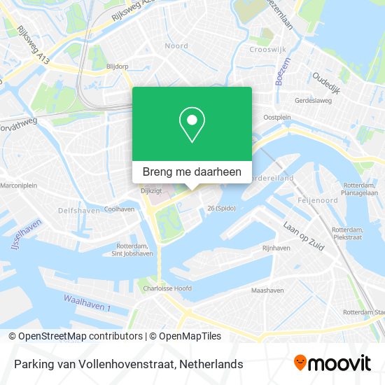 Parking van Vollenhovenstraat kaart