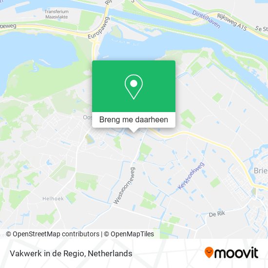 Vakwerk in de Regio kaart