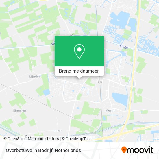 Overbetuwe in Bedrijf kaart