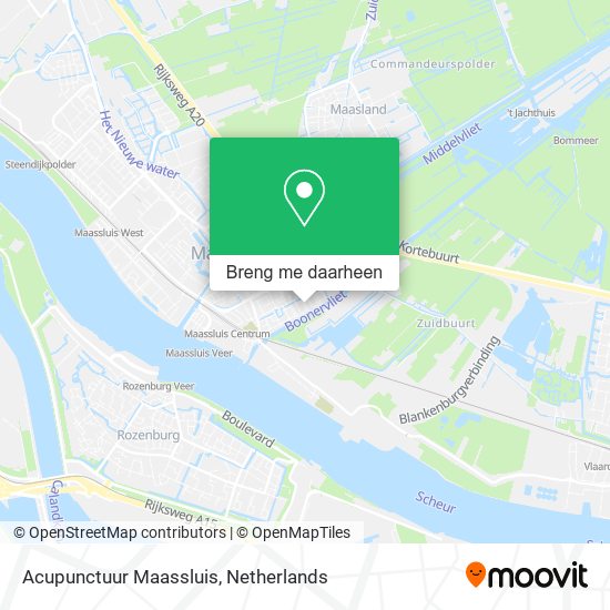 Acupunctuur Maassluis kaart