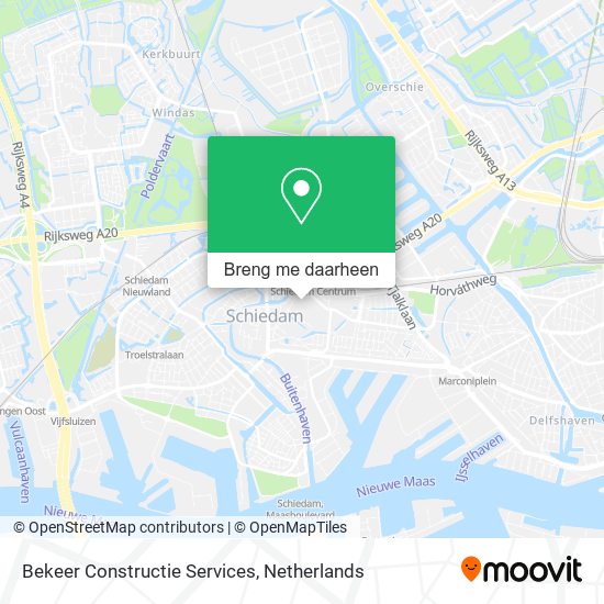 Bekeer Constructie Services kaart