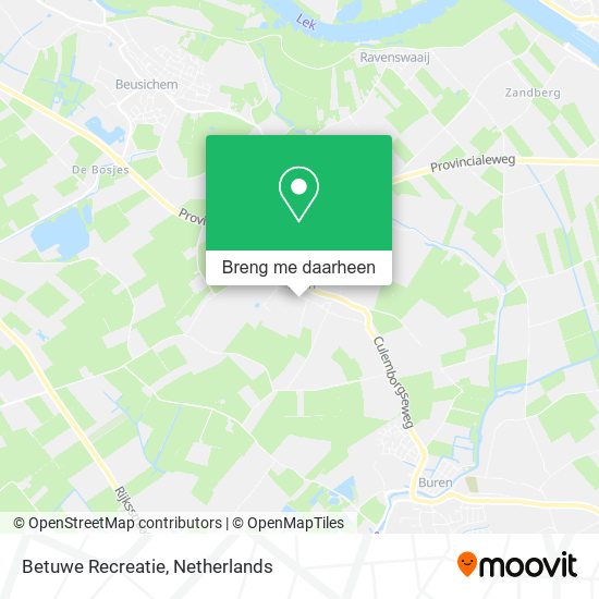 Betuwe Recreatie kaart