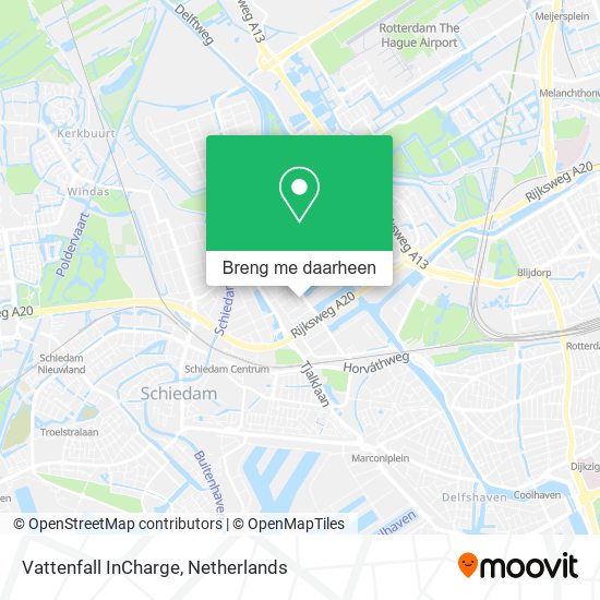Vattenfall InCharge kaart