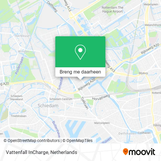 Vattenfall InCharge kaart