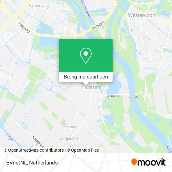 EVnetNL kaart