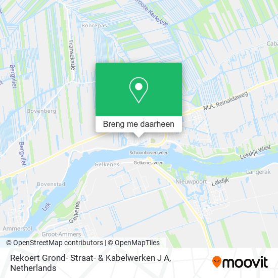 Rekoert Grond- Straat- & Kabelwerken J A kaart