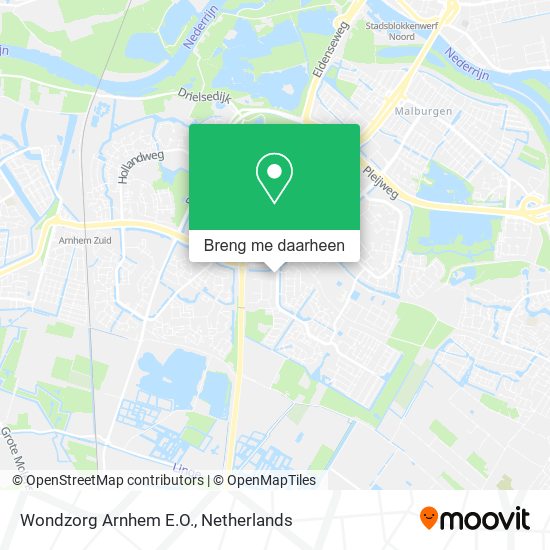 Wondzorg Arnhem E.O. kaart