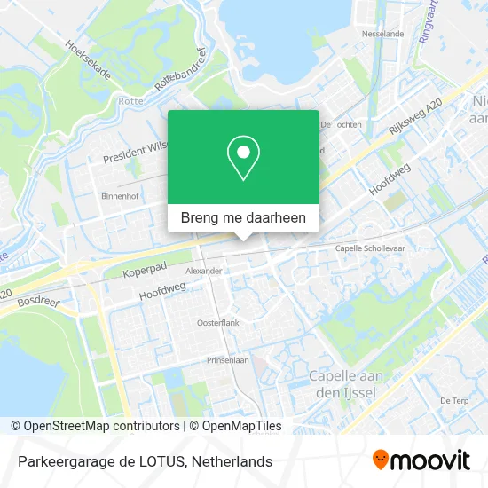 Parkeergarage de LOTUS kaart