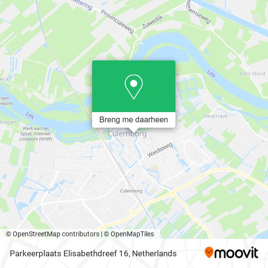 Parkeerplaats Elisabethdreef 16 kaart
