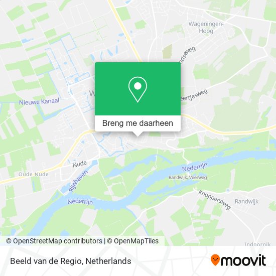 Beeld van de Regio kaart