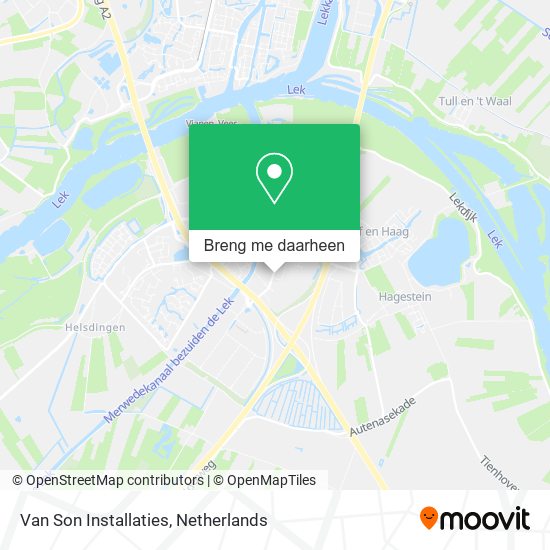 Van Son Installaties kaart