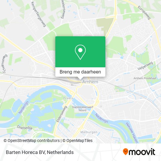 Barten Horeca BV kaart