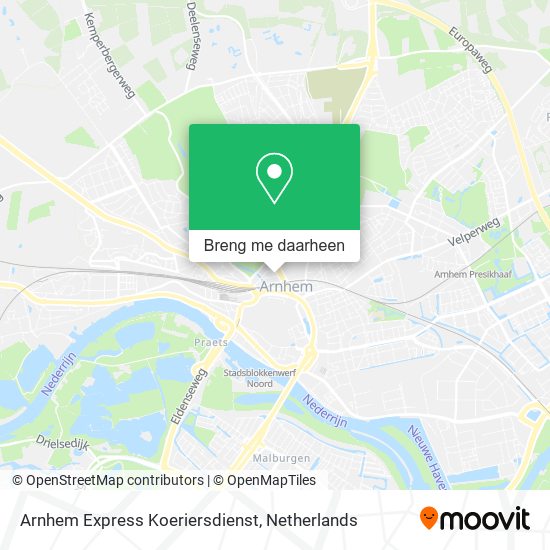 Arnhem Express Koeriersdienst kaart