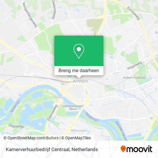 Kamerverhuurbedrijf Centraal kaart