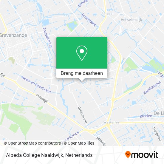 Albeda College Naaldwijk kaart