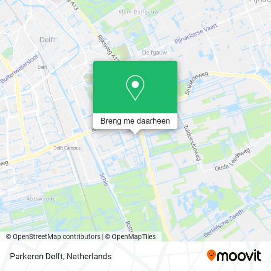 Parkeren Delft kaart