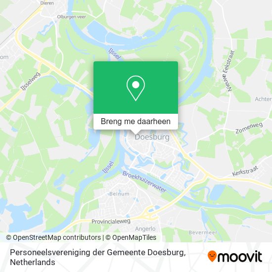 Personeelsvereniging der Gemeente Doesburg kaart