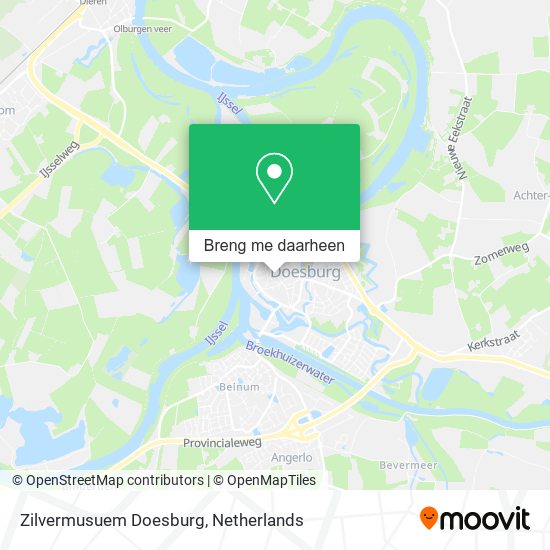 Zilvermusuem Doesburg kaart