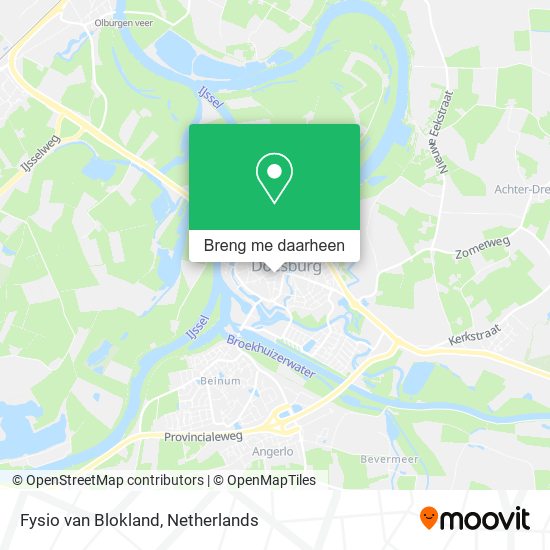 Fysio van Blokland kaart